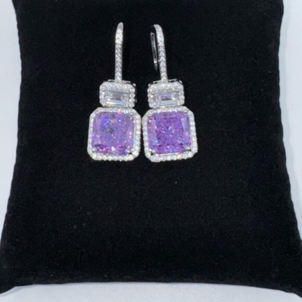 14k 4ct Kunzite Earrings - Picture 4 of 7